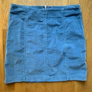 Free People corduroy light blue miniskirt size 6
